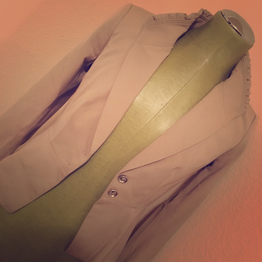 Sophisticated khaki blazer